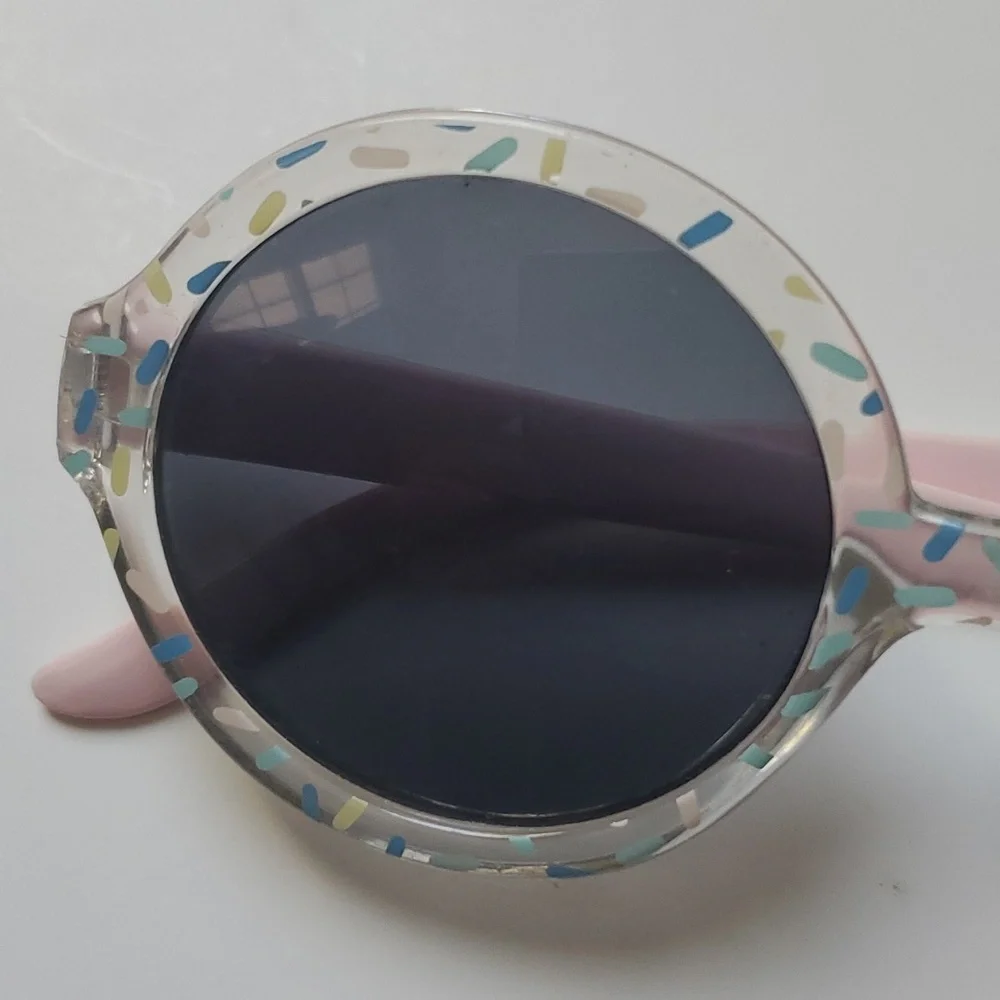 Little Girl Sprinkle Pastel Sunglasses-OS